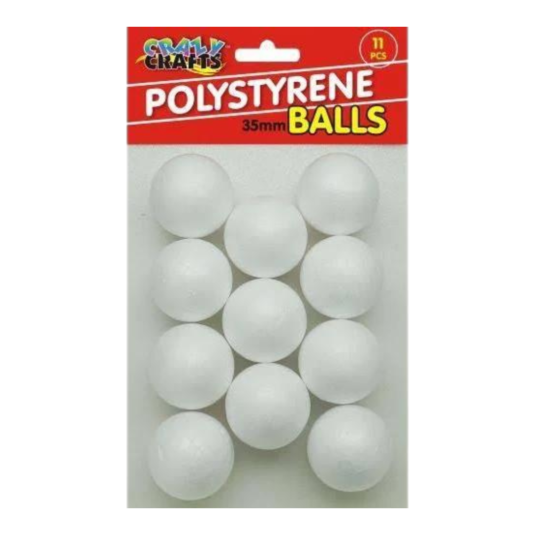 Polystyrene Balls - 35mm, 11's