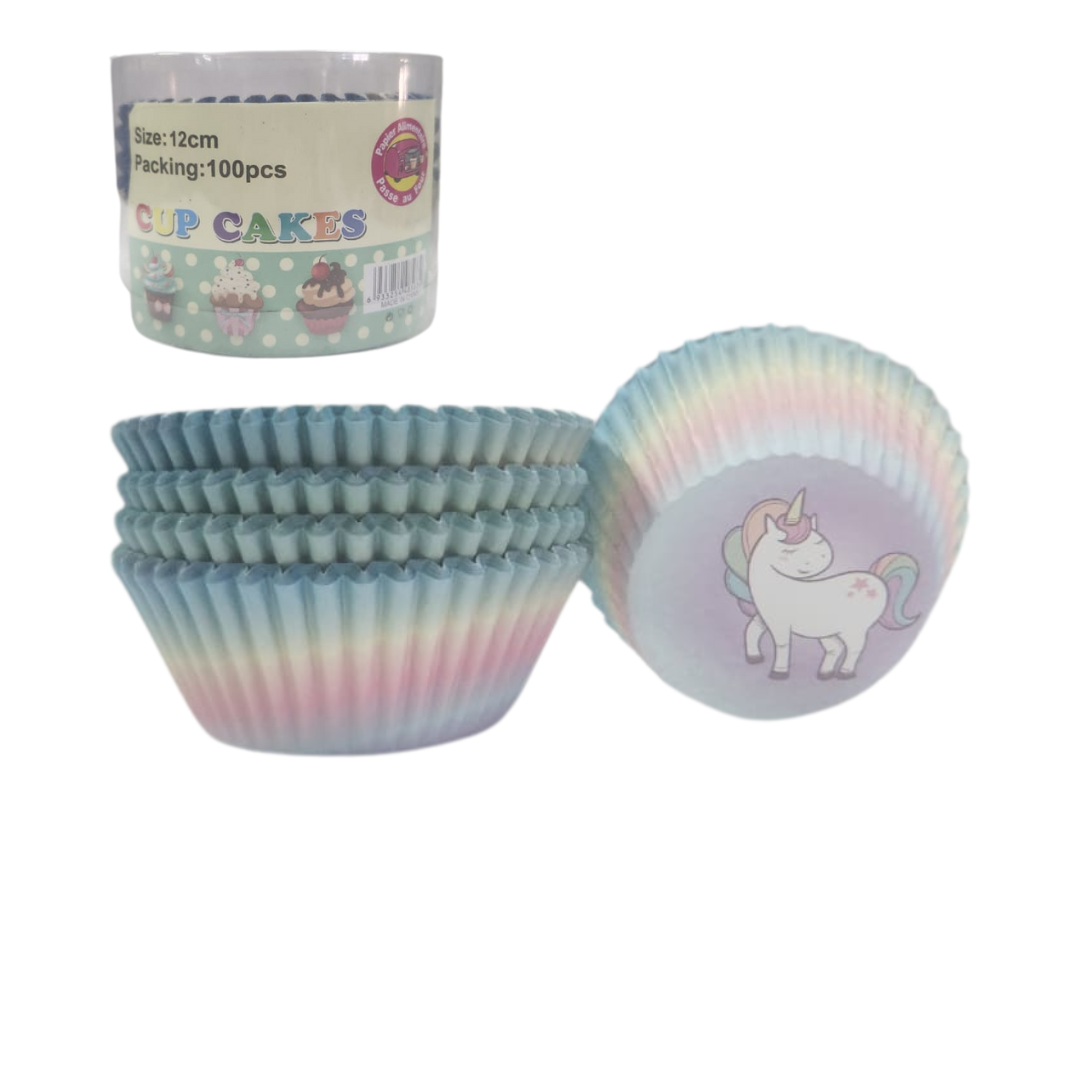 Character Muffin Cups - 100pcs, Assorted Designs