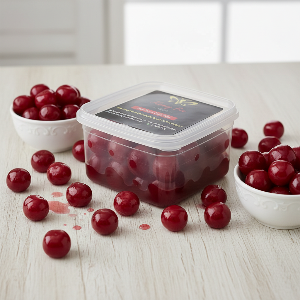 Red Glazed Cherries Fruit Topping - Assorted sizes
