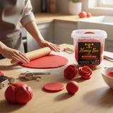 Premium Fondant – Ruby Red, Assorted Sizes