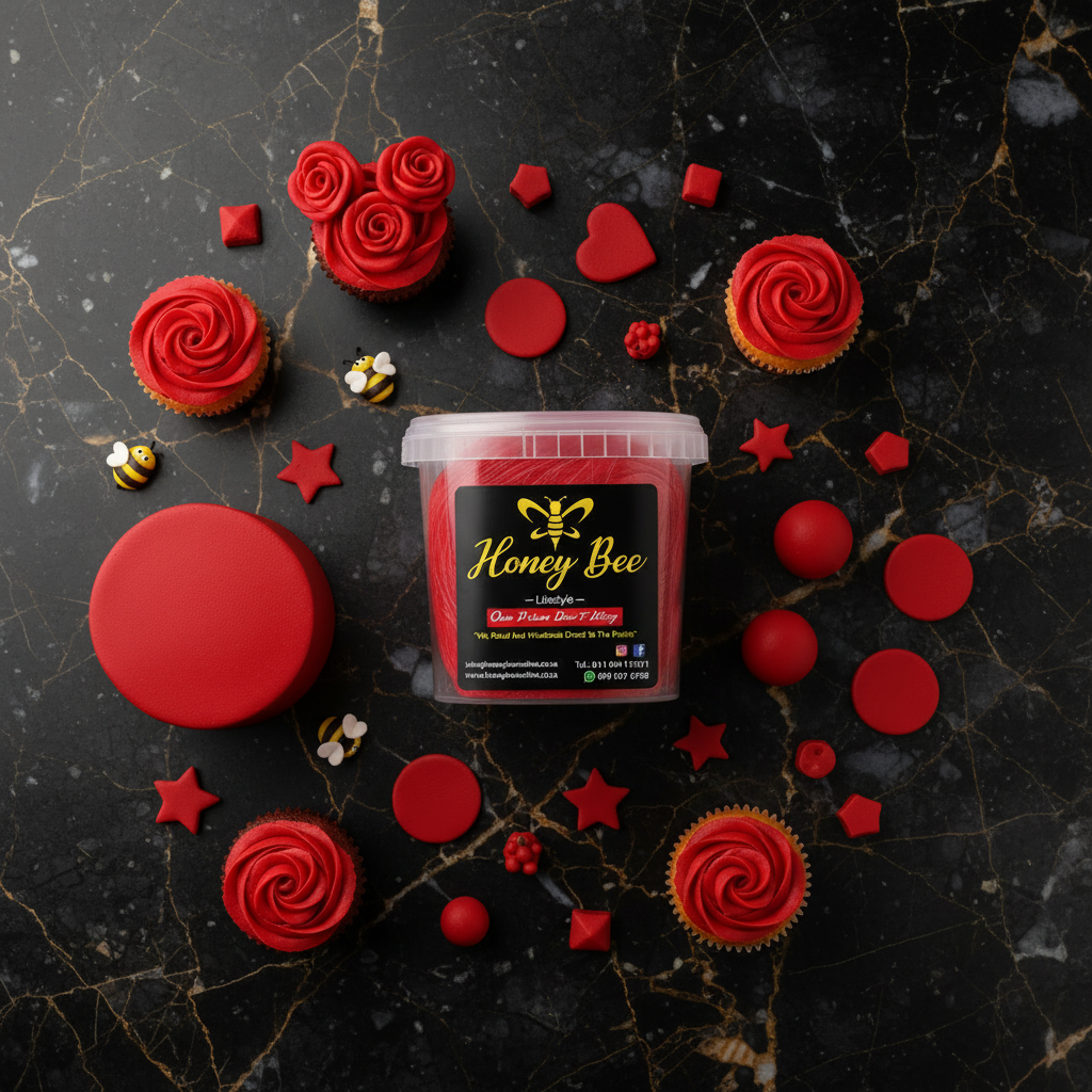 Premium Fondant – Ruby Red, Assorted Sizes
