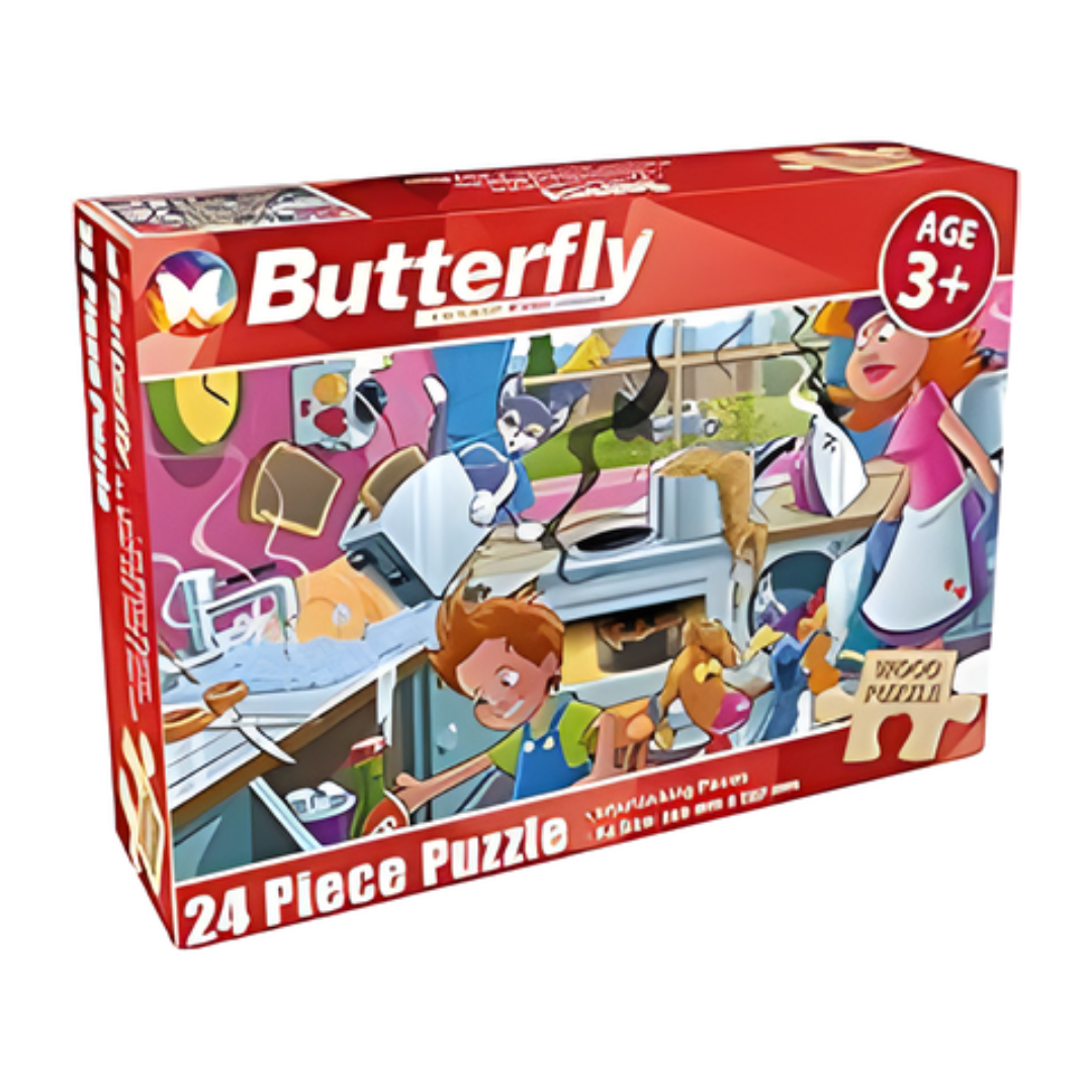 Safety Wooden Puzzle 24pc