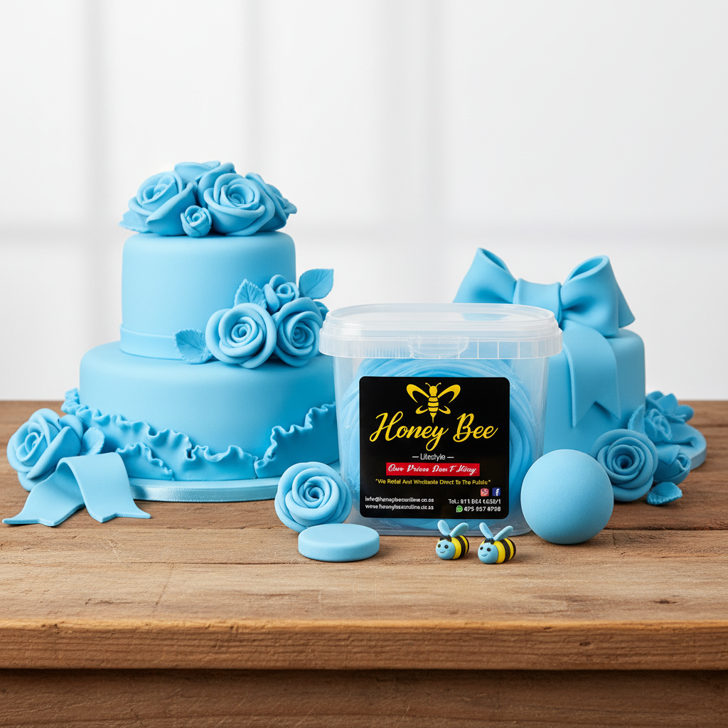Premium Fondant – Sky Blue, Assorted Sizes