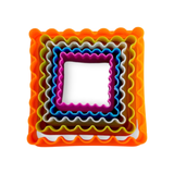 Square Biscuit Plastic Cutter - 5pc