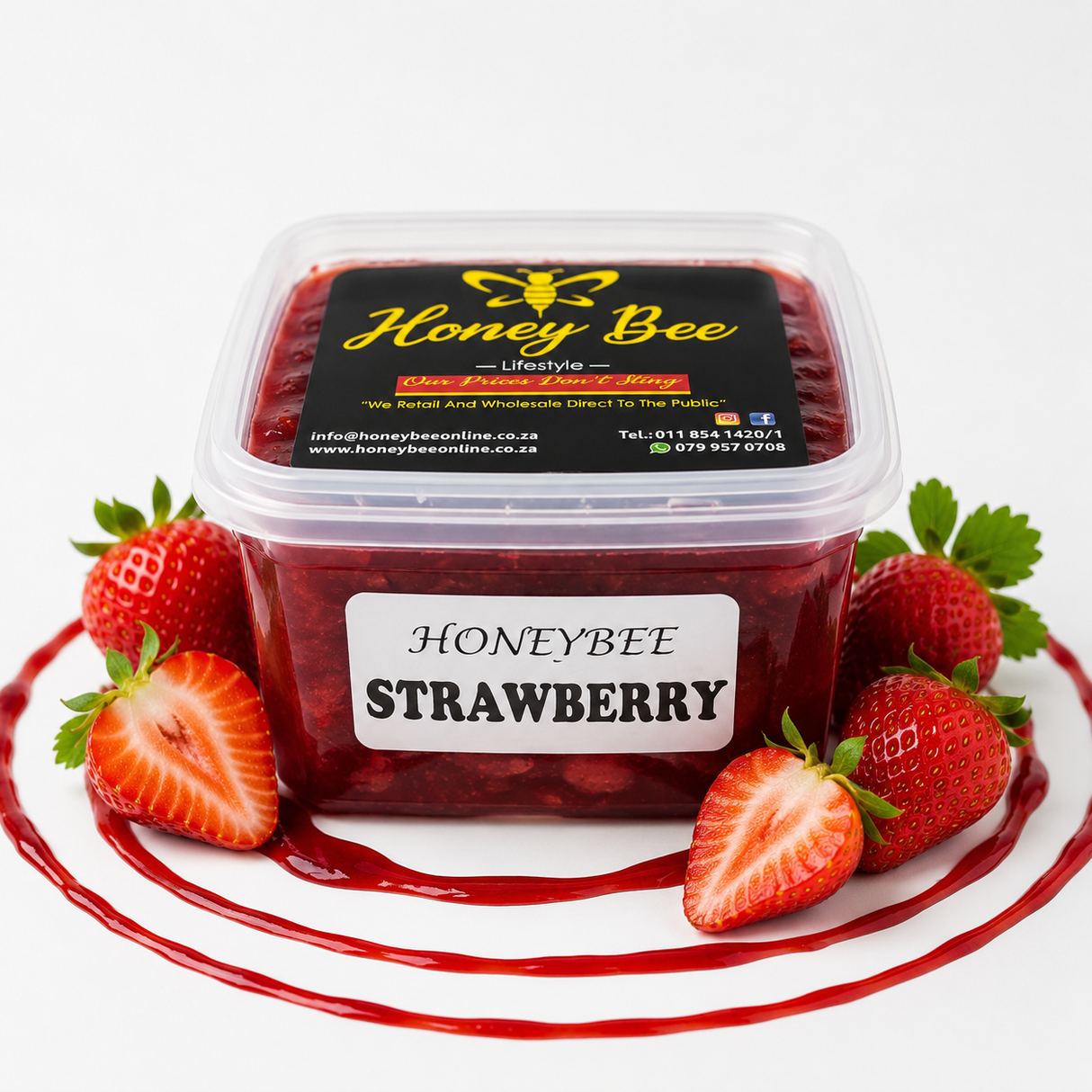 Strawberry Fruit Topping - 300g Ready-to-Use Dessert & Cake Topping