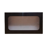 Biscuit Boxes Black With Window Assorted Sizes