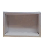 Biscuit Boxes White With Clear Lid Assorted Sizes