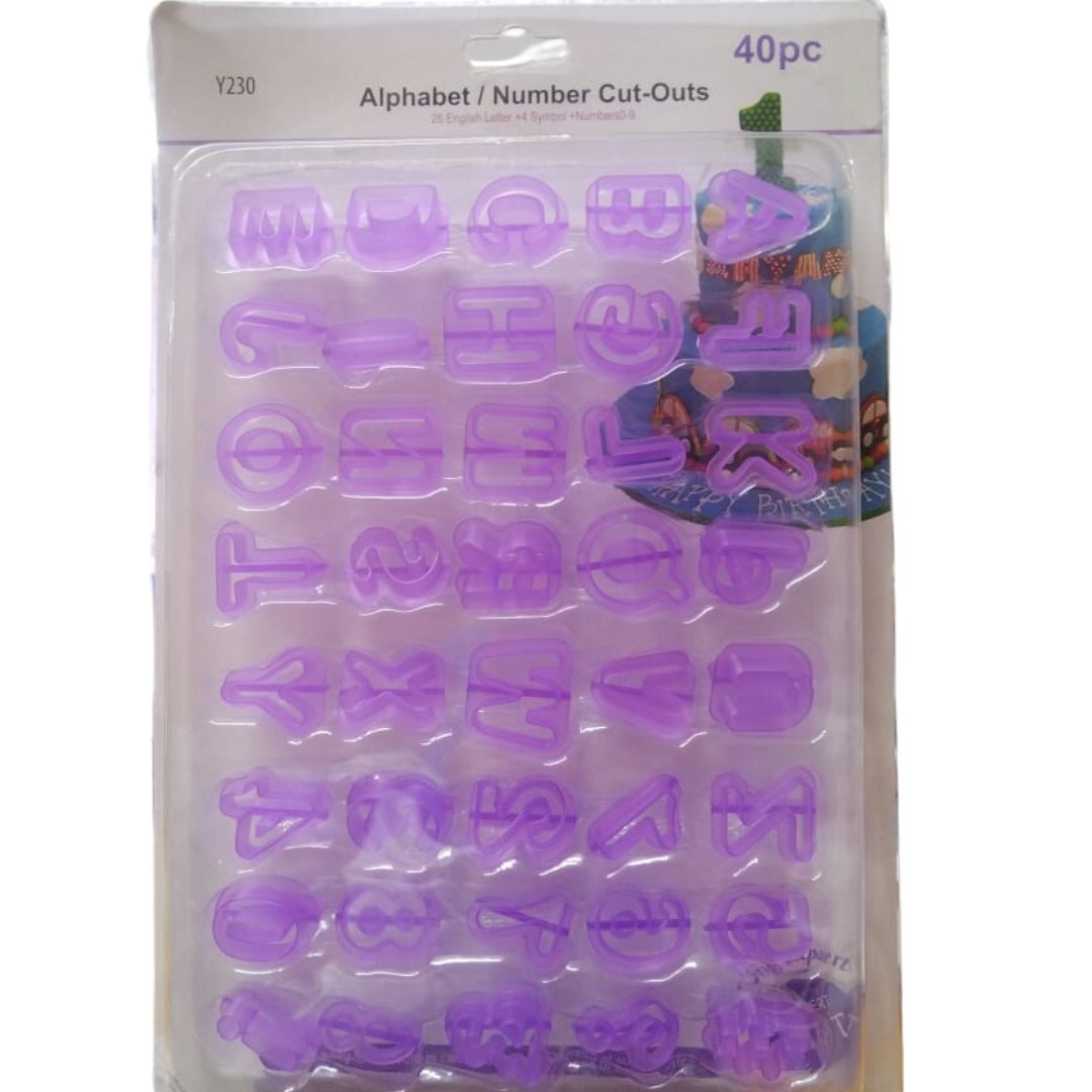 Number & Alphabet Cutters 40pc