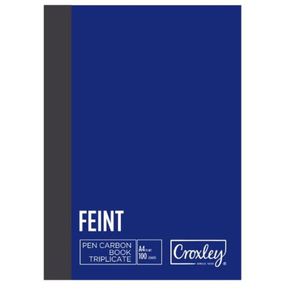Croxley Feint Pen Carbon A4 Book Triplicate