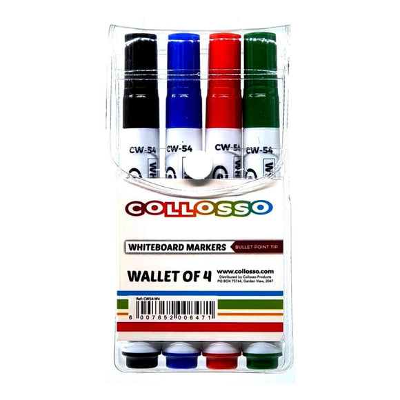 Whiteboard Marker Collosso Wallet of 4