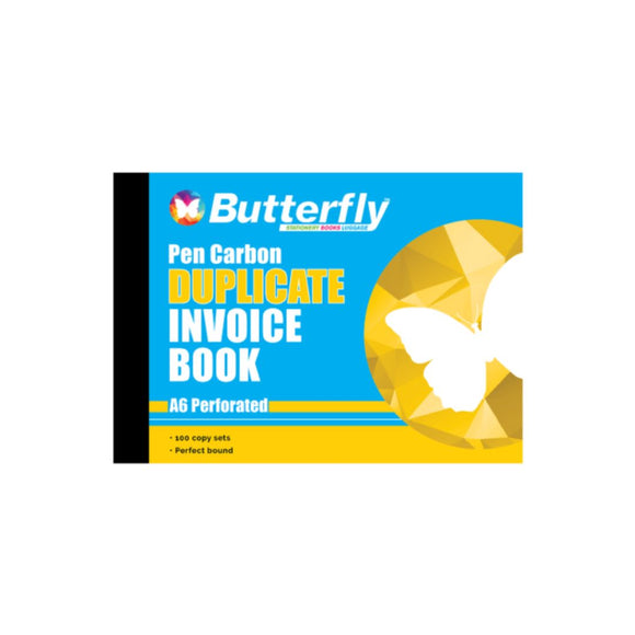 Butterfly A6 Duplicate Invoice Book
