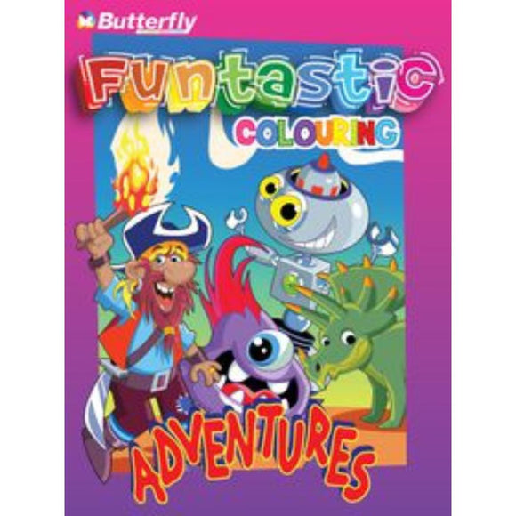 Butterfly Colouring Book Funtastic Adventures 96 Pages