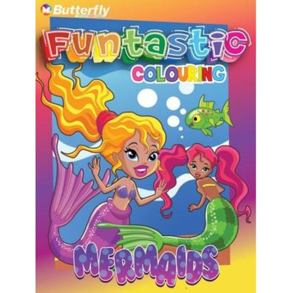Butterfly Colouring Funtastic Mermaids 96 Pages