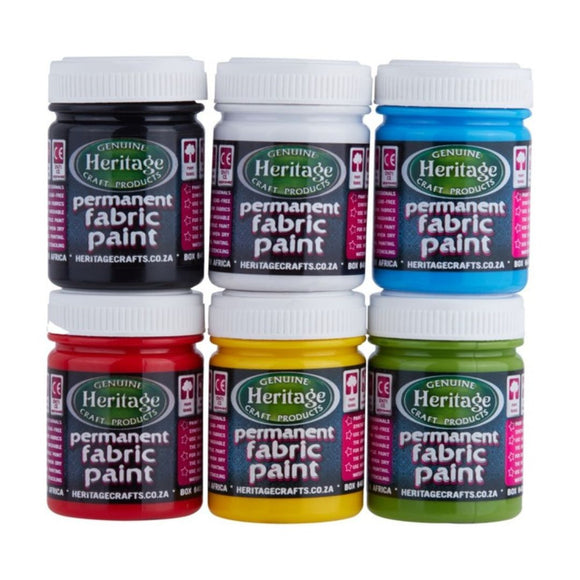 Fabric Paint 50ml Assorted Colours