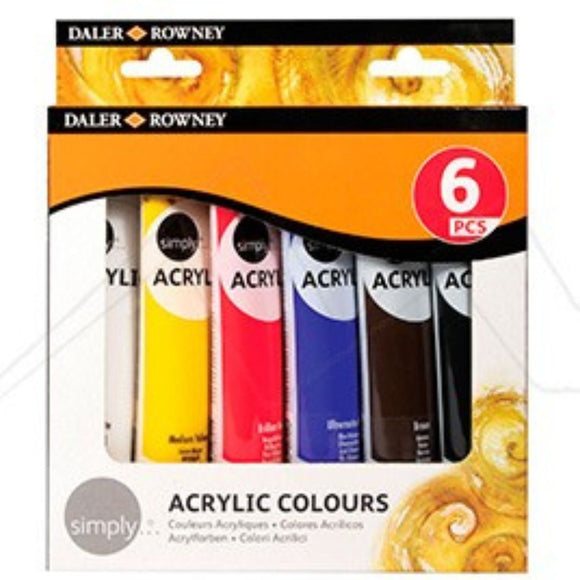 Daler Rowney Acrylic Colours Set of 6