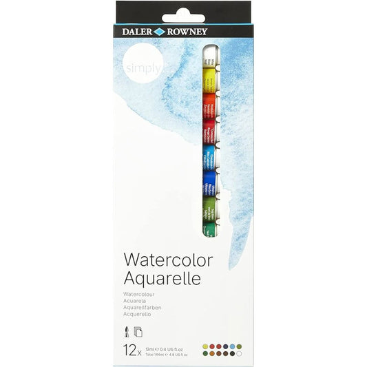 Daler Rowney Watercolor Set of 12 Colours 12ml