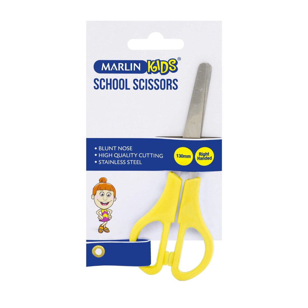 Marlin Kids School Scissors Assorted Colours