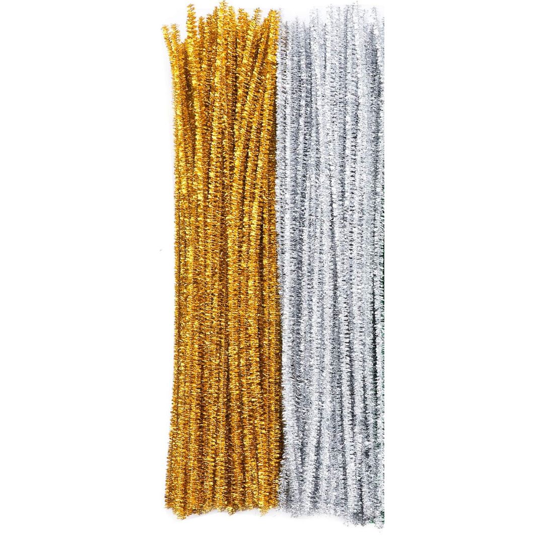 Crazy Craft Pipe Cleaners - Chenille Metallic 18pc