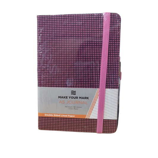 A5 Journals Velvet Check Assorted Colours