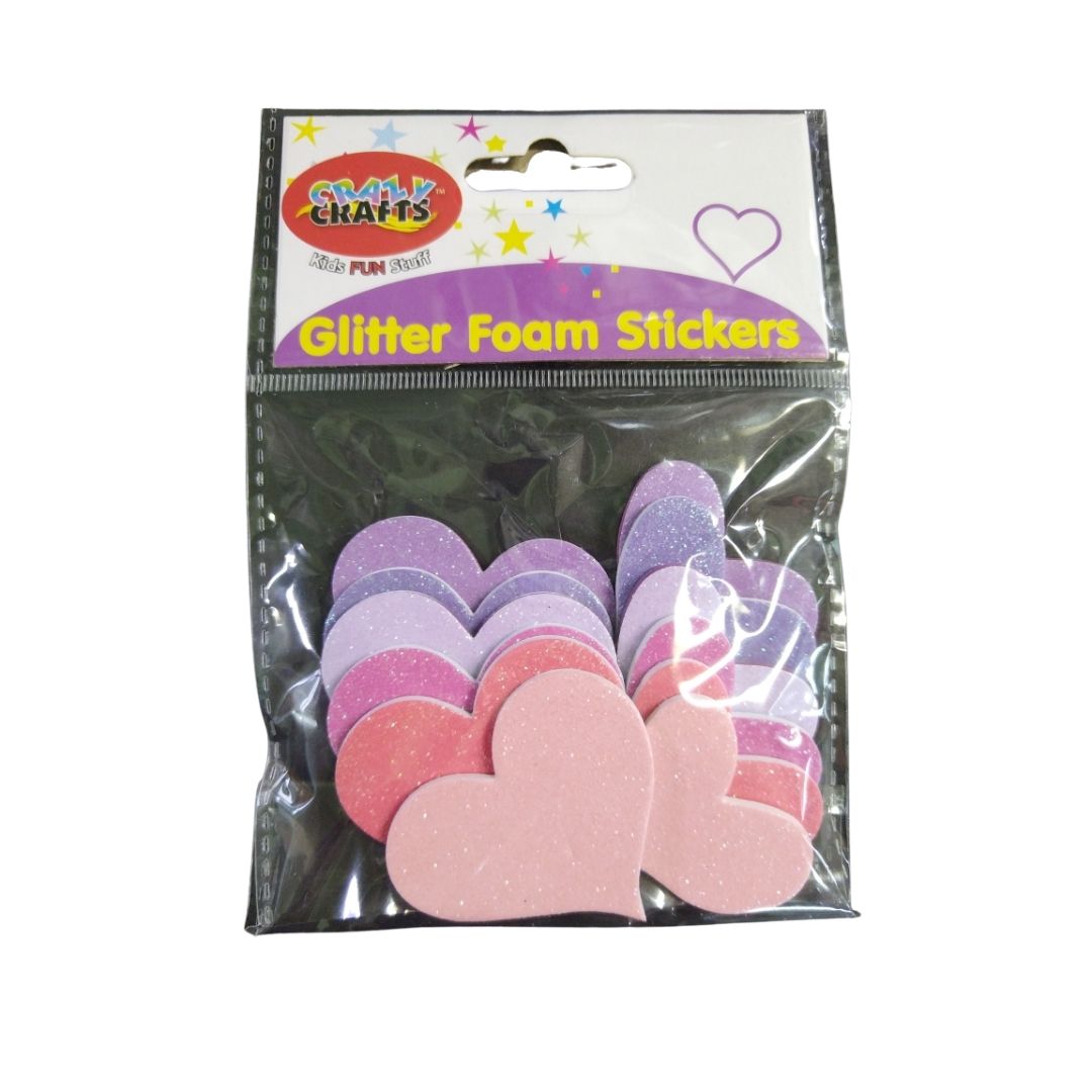 Glitter Foam Stickers Assorted Packs