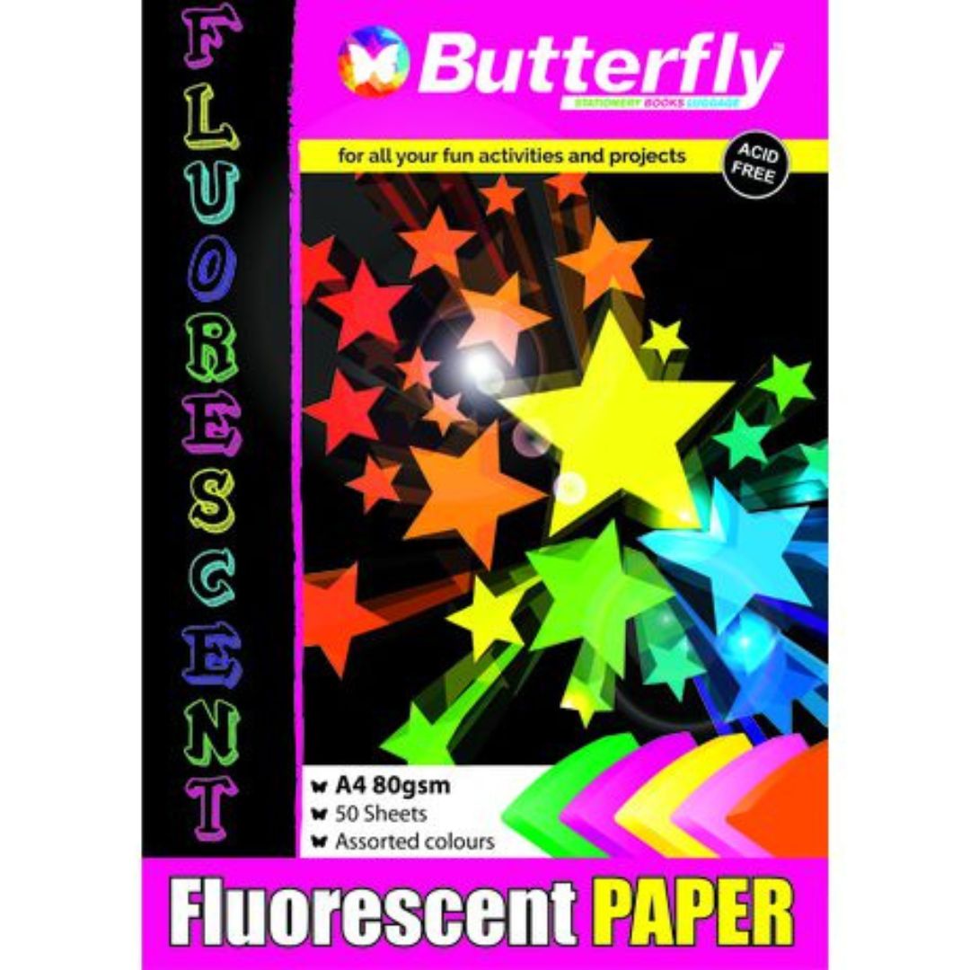 Butterfly Fluorescent Paper Pad