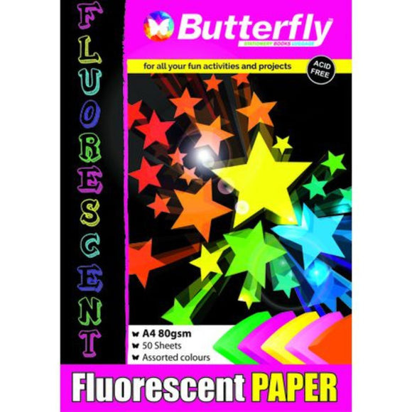 Butterfly Fluorescent Paper Pad
