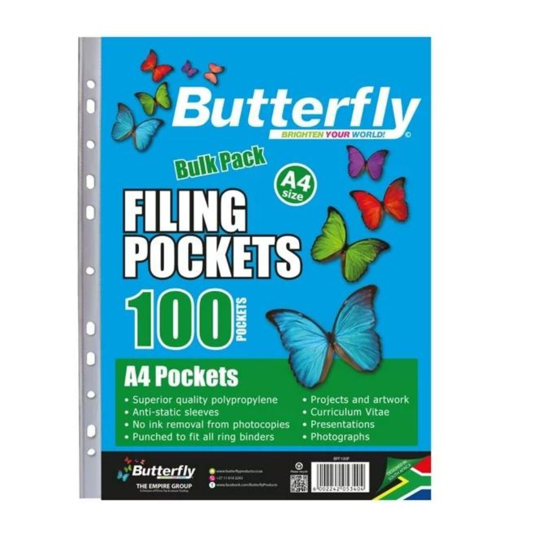 Butterfly Filing Pockets Assorted Packs