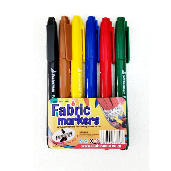 Fabric Markers Pack of 6