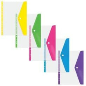 A4 Filing Carry Folder Assorted Colours
