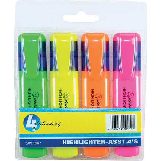 Trefoil Highlighters Pack of 4