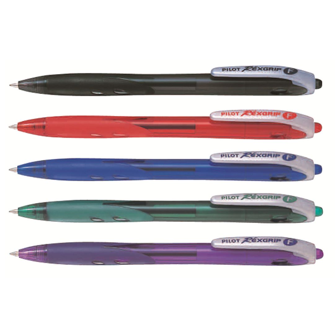 Pilot Rexgrip Fine Assorted Colours