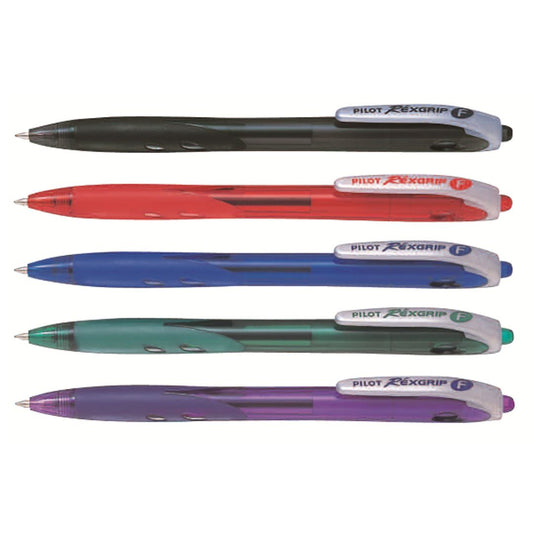 Pilot Rexgrip Fine Assorted Colours