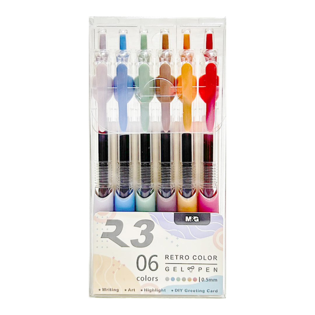 M&G retro colour gel pen