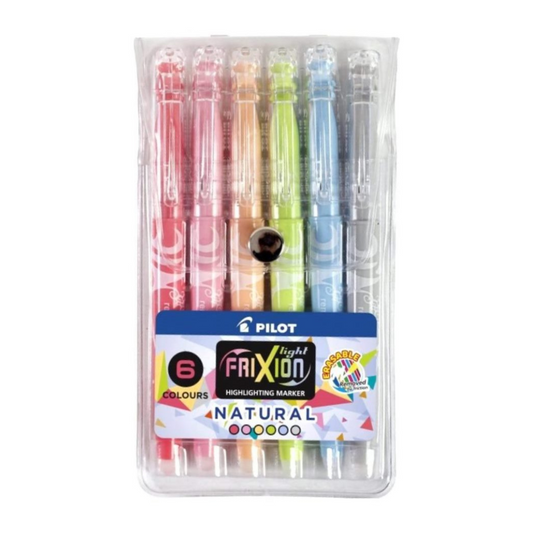 Pilot Frixion highlighting marker 6 colour