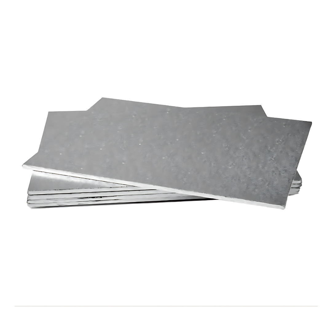Square Masonite Cake Boards - Silver