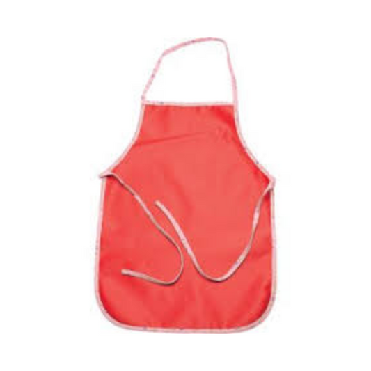 Plastic Kiddies Apron - Full Red