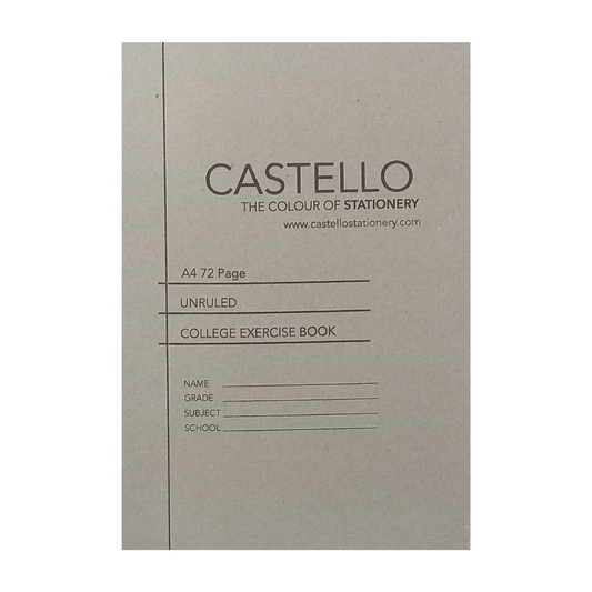 A4 Softcover Unruled 72 Page, Castello