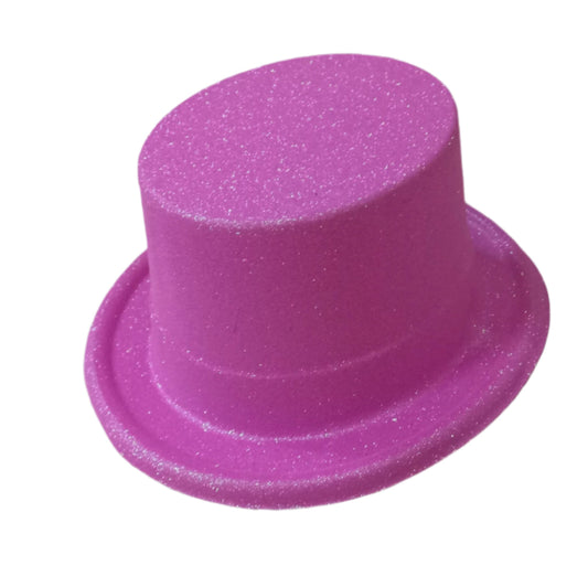 Glitter Party Hats - Bright Pink