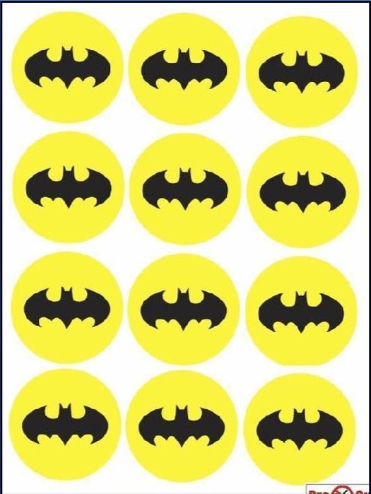 Edible Print - Batman, Cupcakes