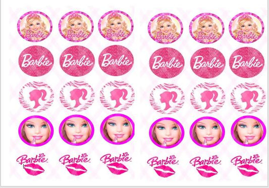 Edible Print - Barbie Cupcakes