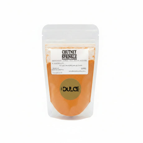 Chutney sprinkle spice seasoning pack for popcorn and chips