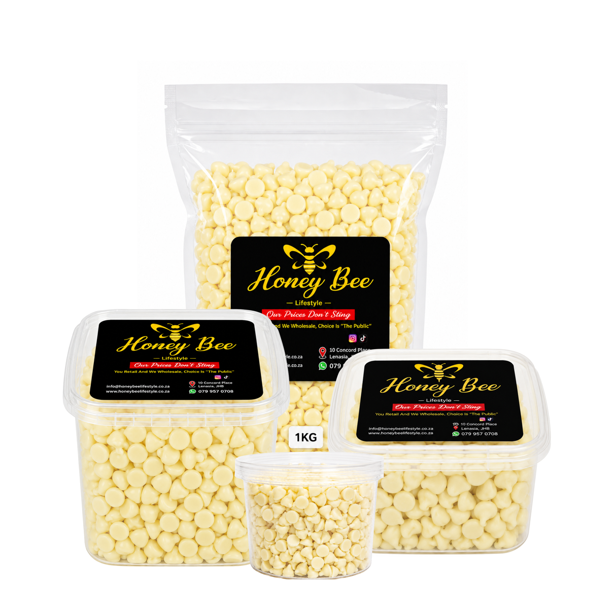 Chocolate Chips White - Assorted Sizes