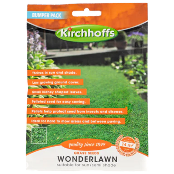 Grass / Lawn - Wonderlawn, Suitable for Sun/Semi-shade, Kirchhoff Seeds