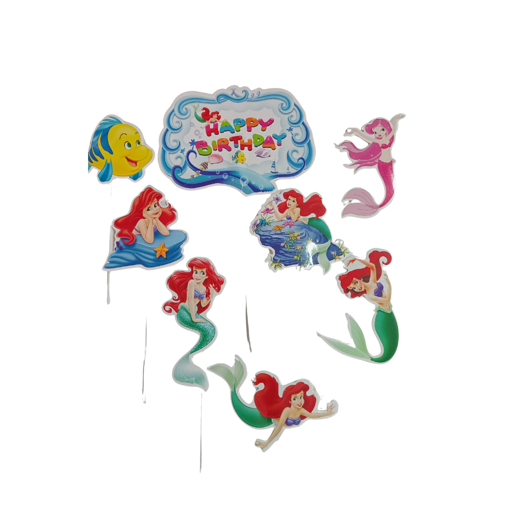 Character Cake toppers - 8/6 Piece