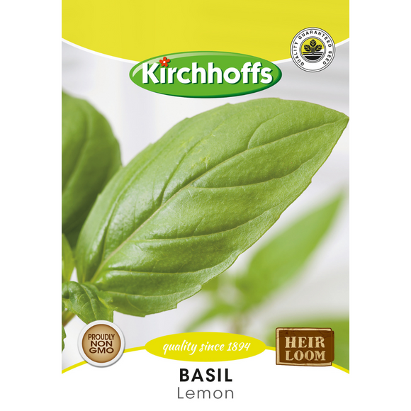 Basil (Lemon) - Kirchhoff Seeds, Herbs