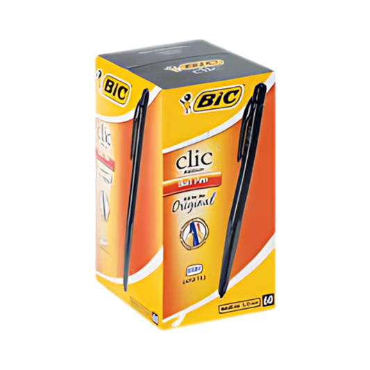 BIC Click Medium Point Pen - Box - Black/ Blue / Red