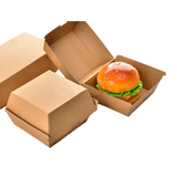 Single Burger Takeaway Boxes, Tuck In - 10s, 20s, 50s