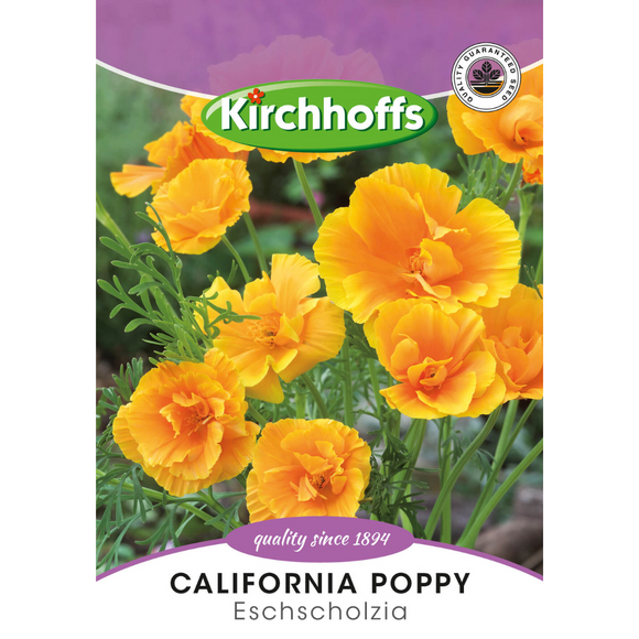 California Poppy (Eschscholzia) - Kirchhoff Seeds, Flowers