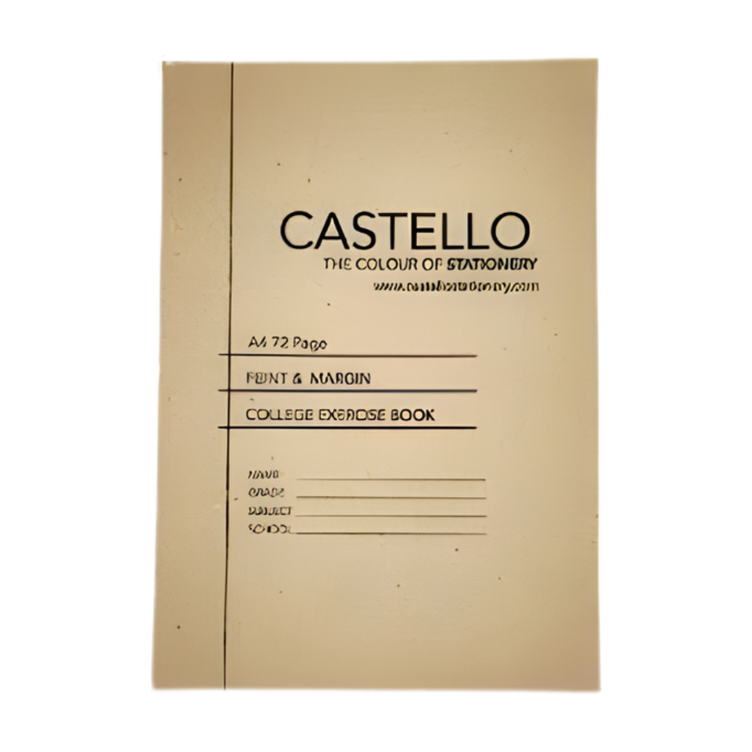 A4 Soft Cover Irish and Margin 72 Pages, Castello