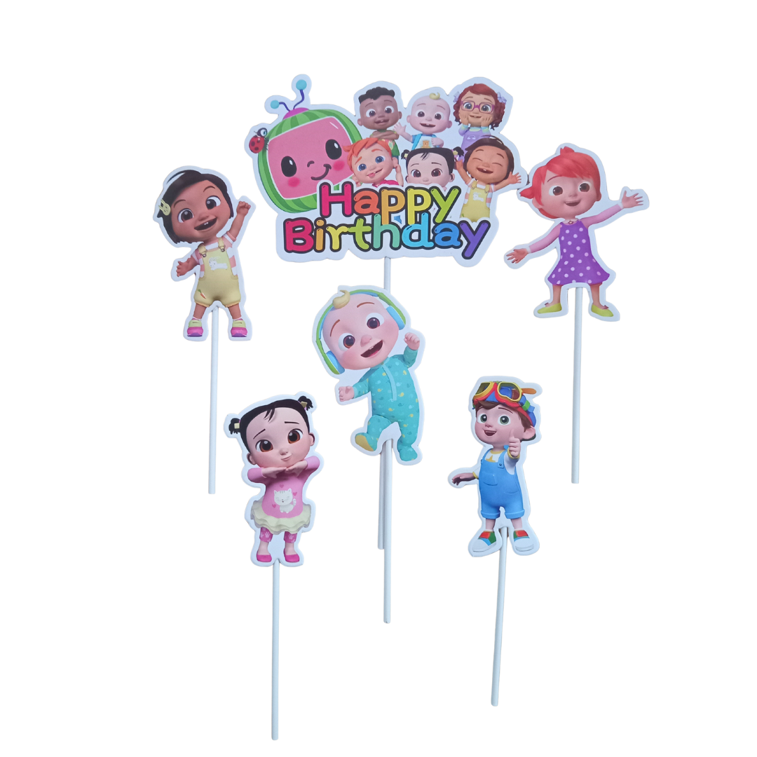 Character Cake toppers - 8/6 Piece